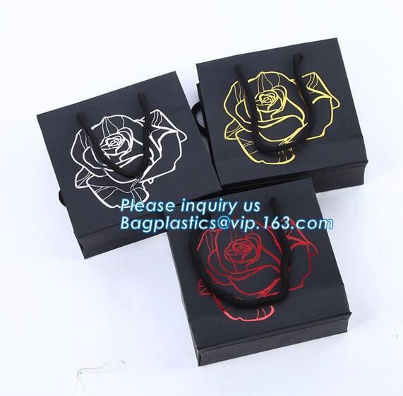luxury white sachets iridescent paper bag,China Printing Manufacture Luxury twisted paper handle bag, bagplastics, packa