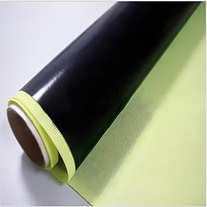Black PTFE High Temperature Tape With Yellow Release Paper Anti-static Self Adhesive Teflon Tape