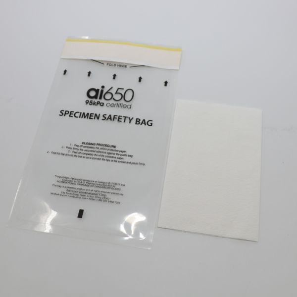 95kpa Chemical Specimen Sealed Bag Customized Free Sample
