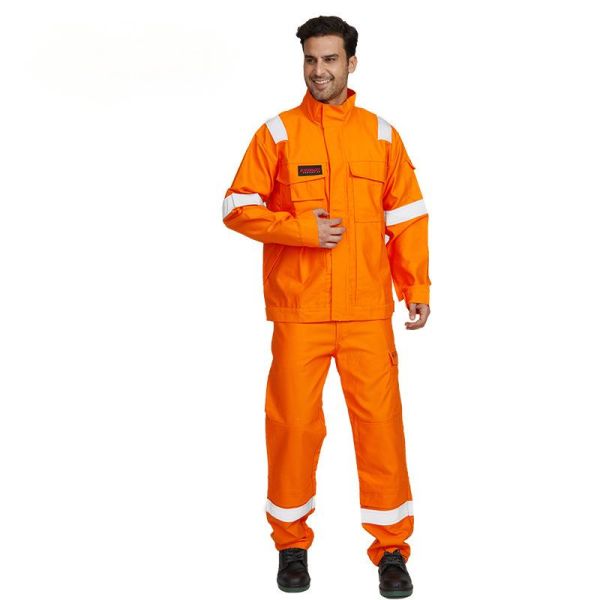 Vêtements de travail personnalisés Vêtements de travail de soudage antistatique résistant aux flammes