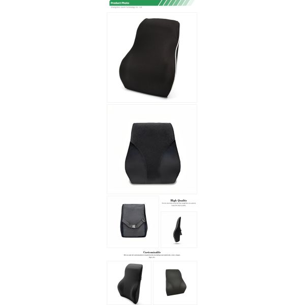 Cooling Memory Foam Car Chair Back Support Massage Lumbar for Office and Universal