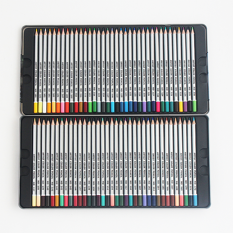 Luxury Low Price School Wooden Colour Pencil 72 Color Pencils Set