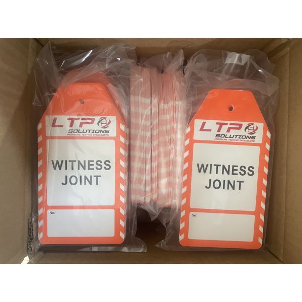 Polypropylene Tag PVC Tear Proof Double Side Printing Plastic Tag for Warning