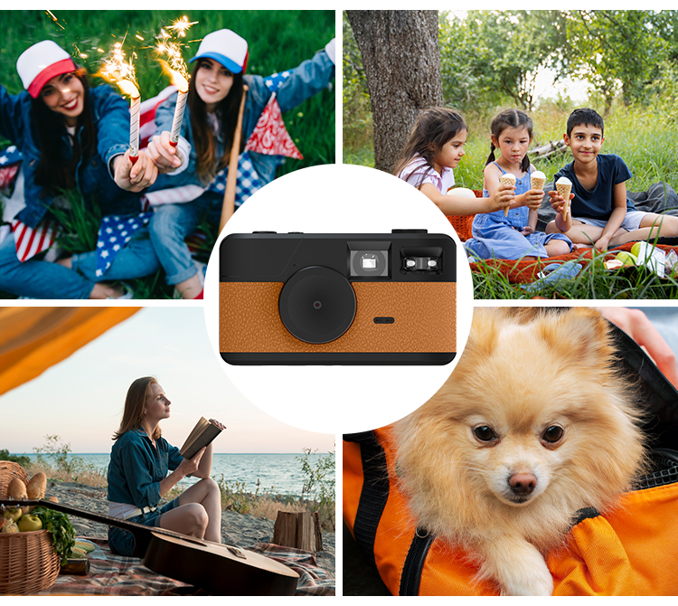 Retro Film-Style Screenless CMOS Digital Camera Support Custom Filters Via Website Mirrorless Camera with LED Compact Cameras