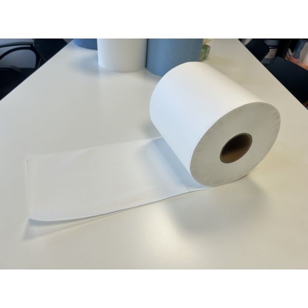 Industrial Non-Woven Wipes PP Wood Pulp Roll 80-89gsm White