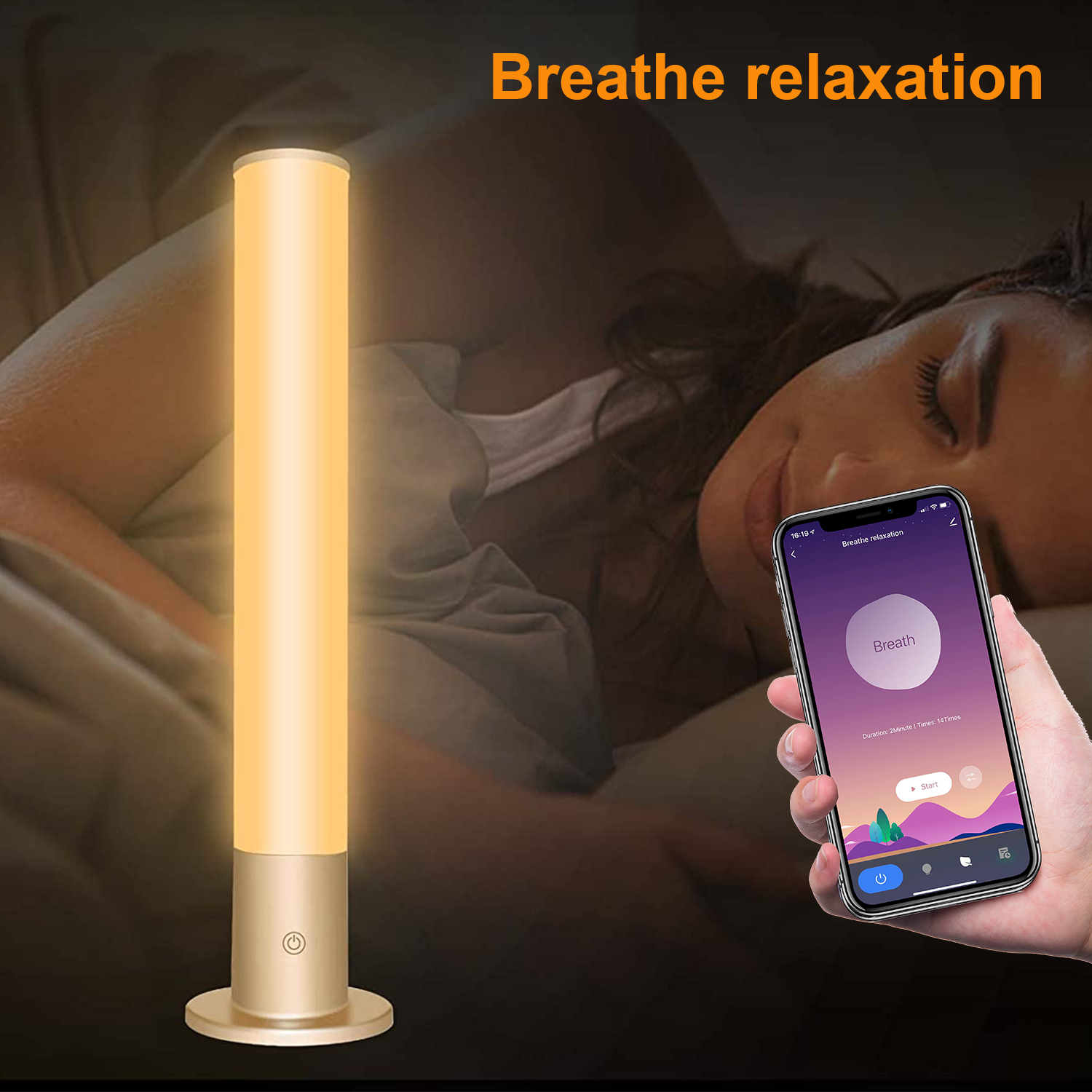 16W Smart Light Therapy Lamp APP Control Sun Light Therapy Lamp 10000 Lux