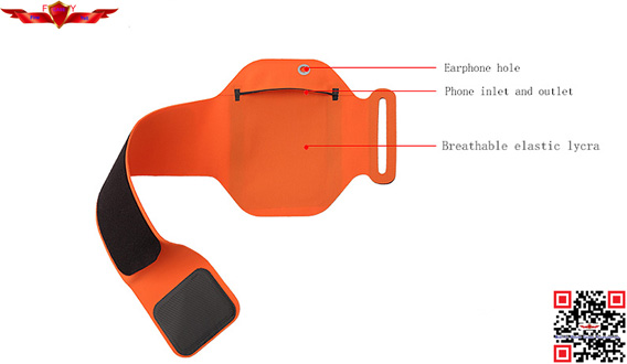 Hot Selling Outdoor Seamless Lycra Sports Armband Case For Iphone High Quality Multi Color