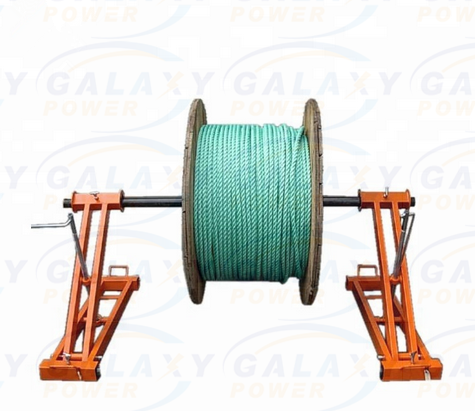 Drum Hole 103mm 4 Ton Hydraulic Drum Lifting Stand Overhead Line Tool