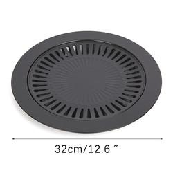 Cast Iron Non Stick Stovetop Grill Pan For Home Garden Barbecue