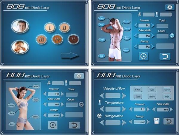 12*20 big spot size permanent beauty equipment portable laser 808nm hair removal diode