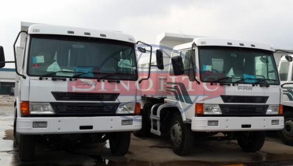 FAW 10 Tons Medium Duty Dump Truck , 2WD RHD Steering Two Axle Dump Truck