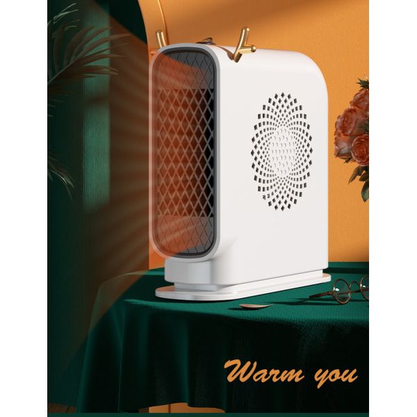 Installation PORTABLE Winter Indoor 500W Mini Desktop Retro Electric Heater Household