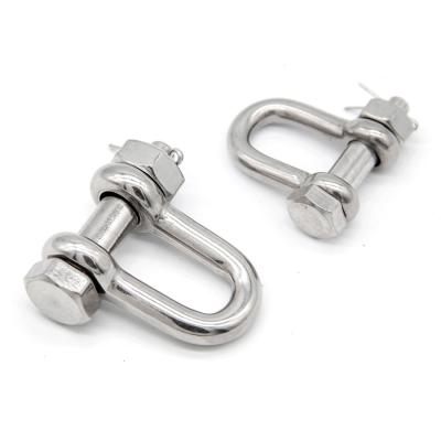 Hardware American D Type Ss304 Steel Shackles With Safety Pin