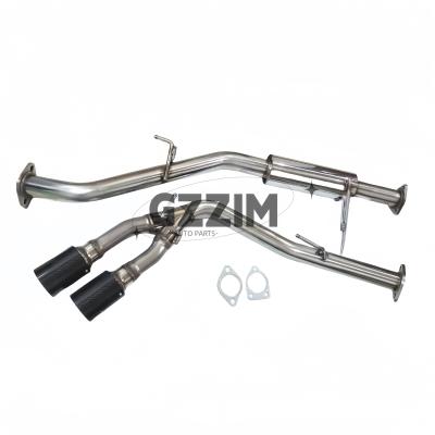 Car Exterior Accessories Exhaust System Double Tip Side Exit Carbon Fiber Muffler Exhaust For Mitsubishi Triton L200 2015-2019