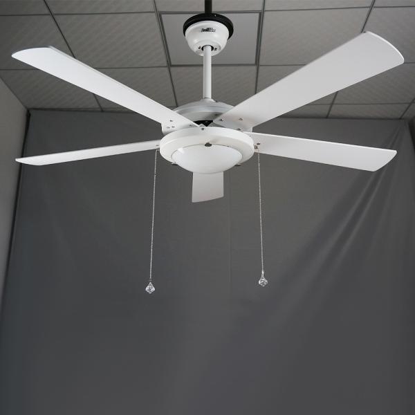 Motor de 10 anos 1stshine Ventilador de teto do quarto com controle remoto e motor AC sem escurecedor