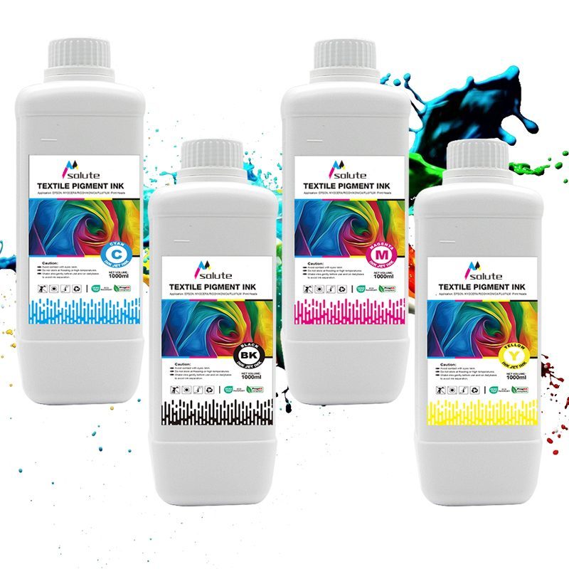 Digital Printing Textile Pigment Ink Water Based For Roll To Roll Textile Production