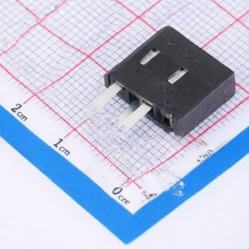 Through beam slot type photomicrosensor with flexible cable and bright indicator