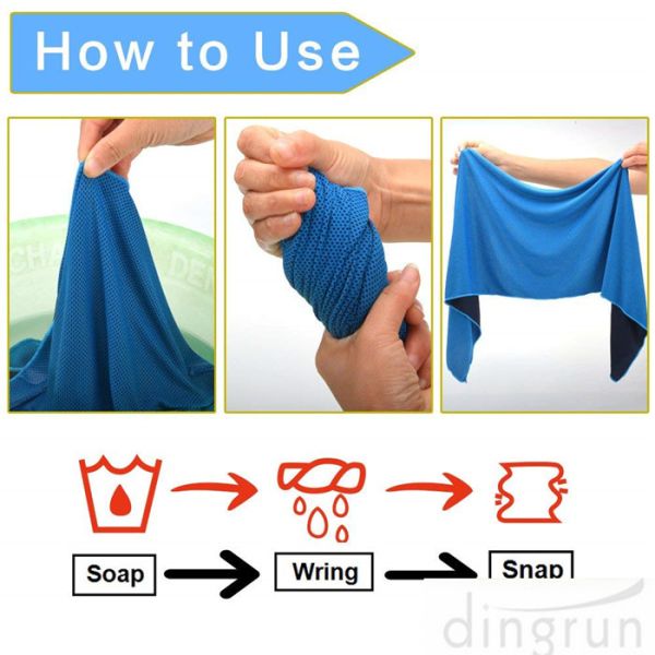 Relif Rapidly Cold Towel Instant Cooling Towel For Sport Gym Yoga Outdoors