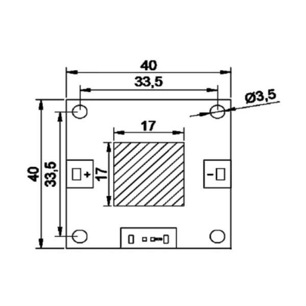 40*40mm 120deg 240W 385nm 395nm 405nm Inkjet Printing Glue Curing UV COB LED Module