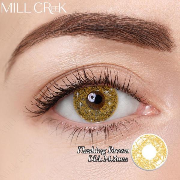 Brown Special Effect Contact Lenses Convenient High Moisture Content