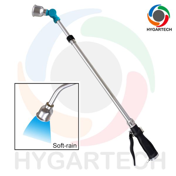 Soft Rain Head Telescopic Trigger Wand With Multiple Spray Angle