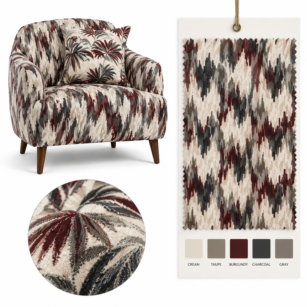 Wholesale Jacquard Cut Velvet Upholstery Fabric  Velvet Fabric For Sofa Chair Home Textile