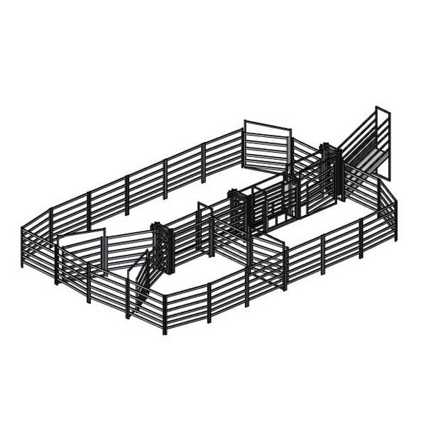 rebanhos animais galvanizados círculo de 1.6mm que cercam 42mm 32mm OD