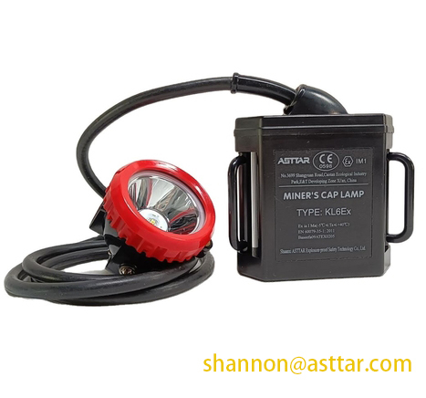 ATEX certified LED mining headlamp, miner lamp, safety helmet lamp