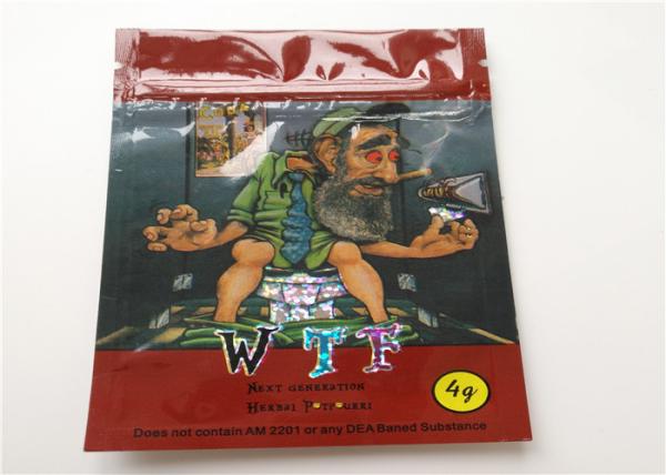 Stand Up Aluminum Foil Bags For Rhino 7 Swag Platinum 15000 Pill Packaging