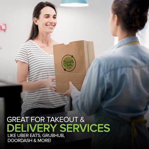 Large Paper Bags Kraft Brown Paper Grocery Bags for Grocery Shopping