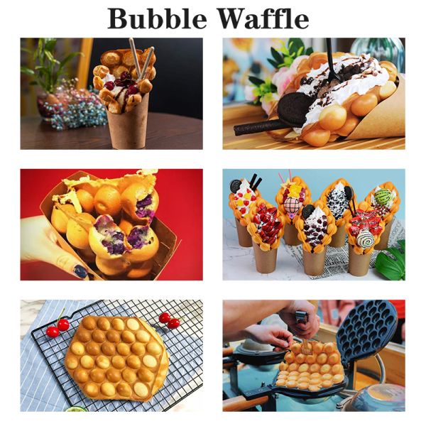 Машинка для производства вафли с двумя яйцами с вращающимся неприлепным покрытием