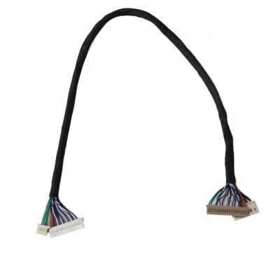 Pitch LVDS Cable Assembly For LCD HD Display OD0.6mm DF14 20S 1.25mm