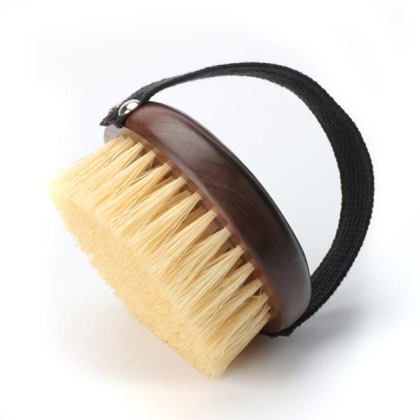 Escova de banho de nozes seca Sisal Vegano Orgânico Para Boay Escova de chuveiro redonda