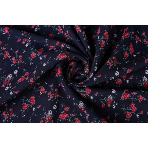 Aop напечатанный тканью 75Dx48S полиэстера 90gsm шифоновой