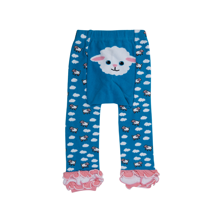 Thick Cushioned Combed Cotton Pant Tights for Kid Girls Winter Warm Cartoon Print 80%
