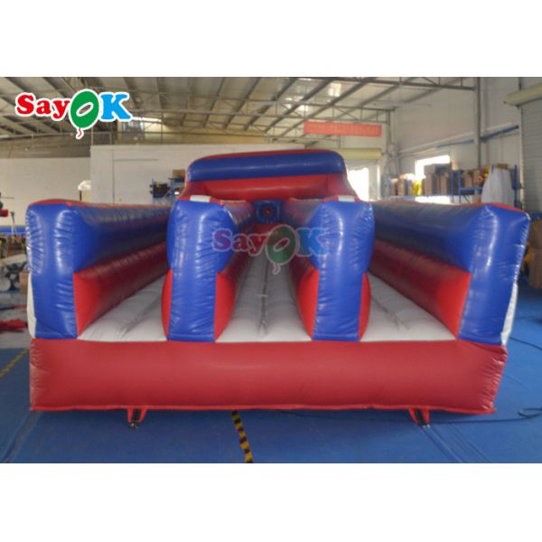 Funny Inflatable Sports Games Commercial Bungee Run Inflatable Race Game Bungee Runway
