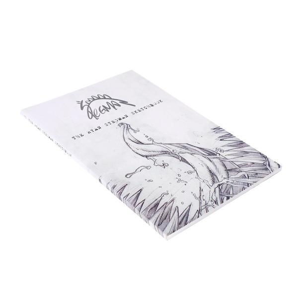 White Black Softcover Book Printing Saddle Stitch Binding