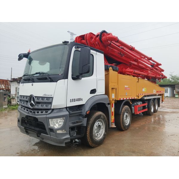 used 2020 SANY 56m Concrete Pump Truck Mercedes Chassis Like New So beatiful  Low Working Hours
