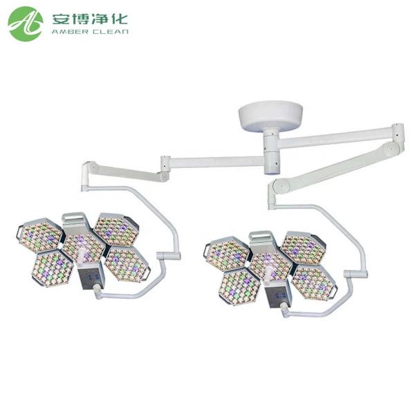 AMBER Adjustable 160000 lx OSRAM Ceiling Mounted Surgical Light​ No Shadow