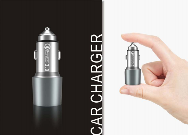 Dual Port Car Charger USB A Smart IC Universal 5V4.8A, 24W Car Charger