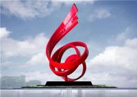 Escultura abstrata de aço inoxidável do estilo da chama, escultura de aço dos artistas das artes finalas