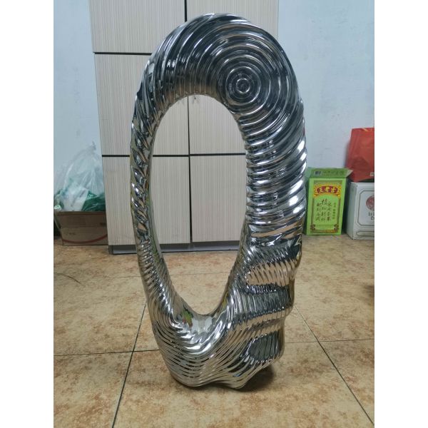 Abstract Seed Cast Metal Sculpture Garden Art Water Texture Metal Modern Art Sculpture