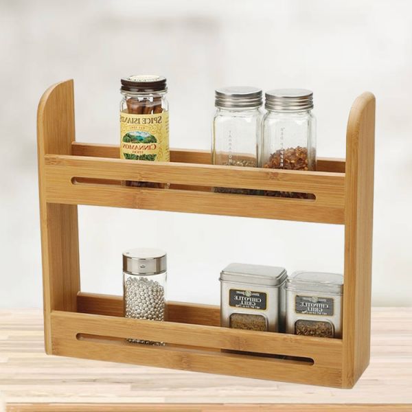 Полки кухни стойки Countertop приправляя поставки ремесел бамбуковой деревянные
