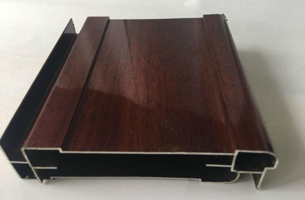 No Cracking Wood Finish Aluminium Profiles , Easy To Install