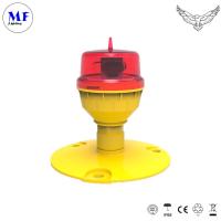 Lumière d'obstruction de l'aviation unique de faible intensité IP66 rouge de l'OACI pour les grues de tour de pont de bâtiments élevés