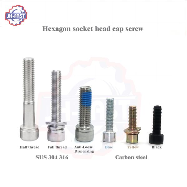 Цинковая отделка высокопрочная шестиугольная разъемная головка крышки винтов DIN912 304 Allen Key Bolt Screw