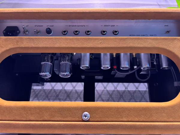 Custom Dumble CLONE Steel String Singer Head 20W 50W 100W with Suede Brown Color, Grand Amplifier SSS Model