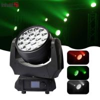 Zoom Moving Led Wash Light 19x10w 4 em 1 Gobo Projector Rgbw Farol Iluminação de palco de festas Efeitos de iluminação Bar Night Club Disco