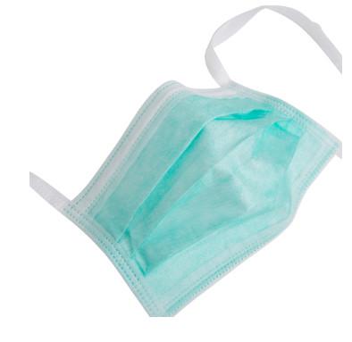 clinical Surgical Face Mask 3 Ply , Disposable Hospital Masks 17.5x9.5cm
