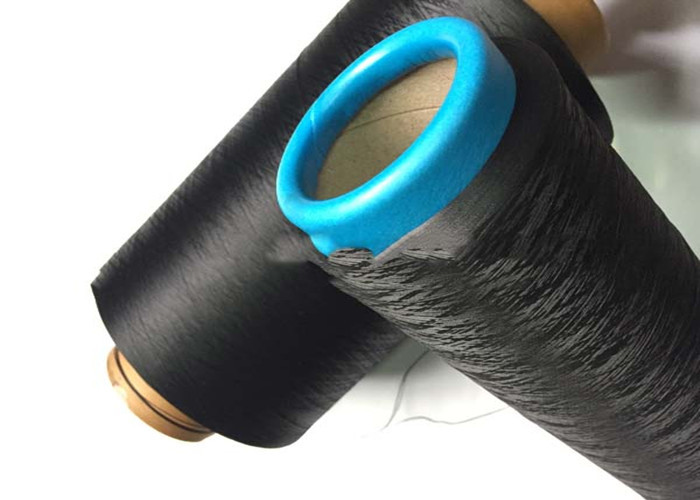 Black A Grade Polyester DTY Yarn , Draw Textured Yarn 150D / 48F /2 SD HIM S+Z Twist